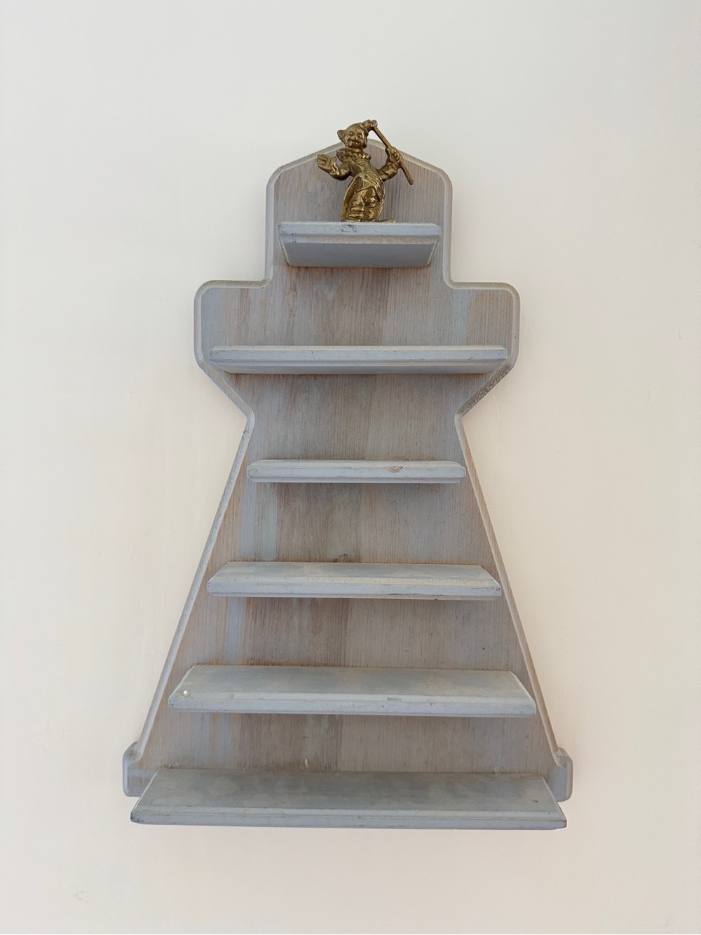 Vintage Lenox American Lighthouse Collection Wooden Display Shelf Made in USA